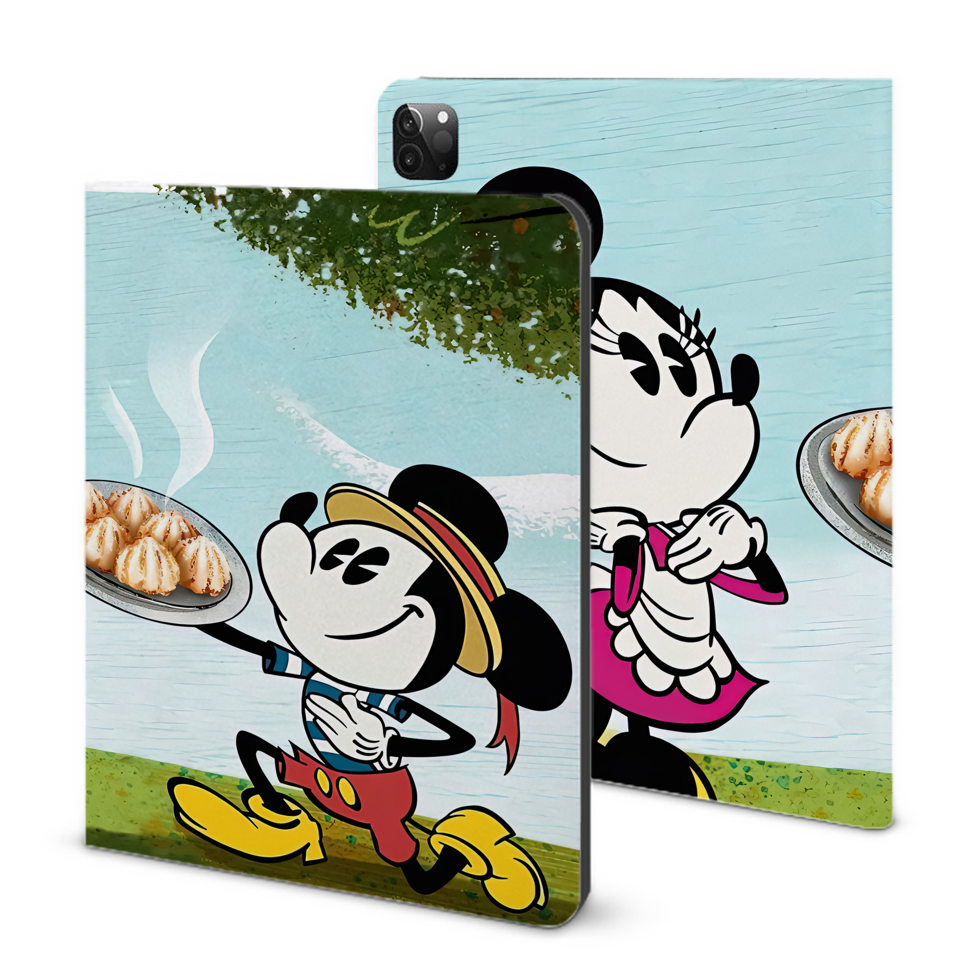（画像用） ミッキーマウス Mickey Mouse IPadケース ペンホルダー付き ブックスタイルデザイン